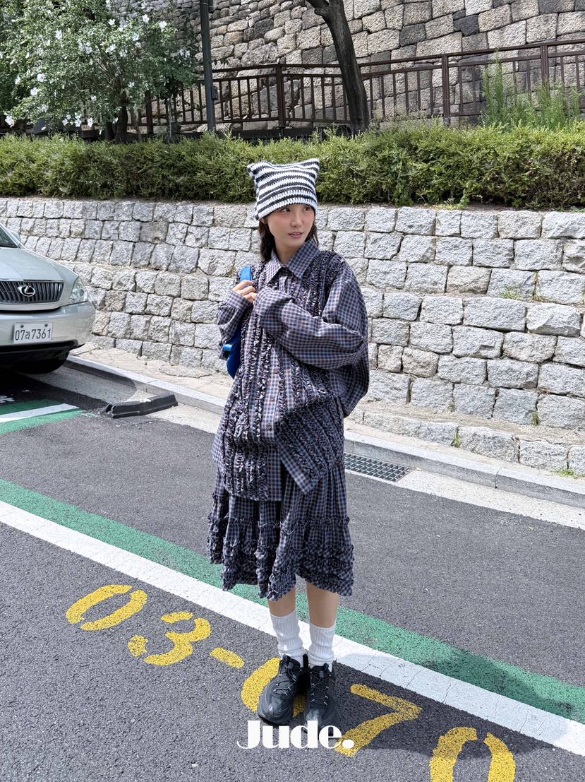 HEYJUDE東大門代購女裝新款熱賣真品人氣休閑襯衫蕾絲衫格子HEYJUDE襯衫/蕾絲衫