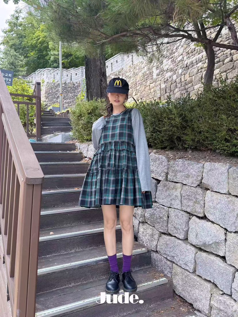 HEYJUDE韓國代購女裝新款休閑時尚熱賣推薦人氣真品連衣裙HEYJUDE連衣裙