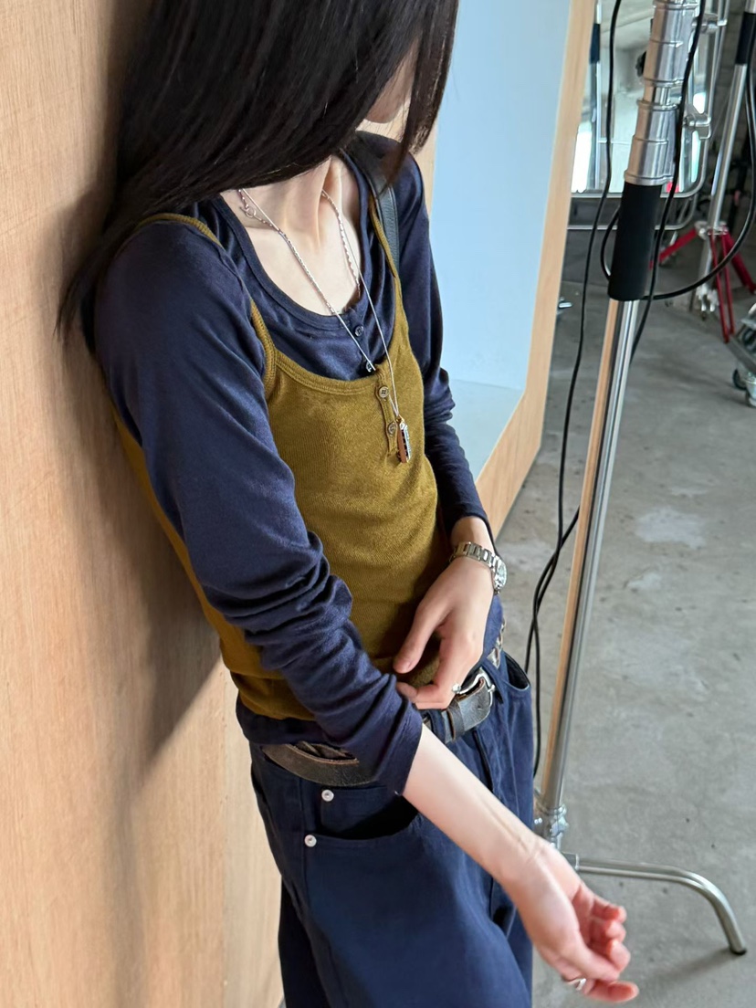 ARKIE/TAF韓國直郵女裝新品推薦人氣熱賣吊帶背心天絲無袖ARKIE/TAF吊帶/背心