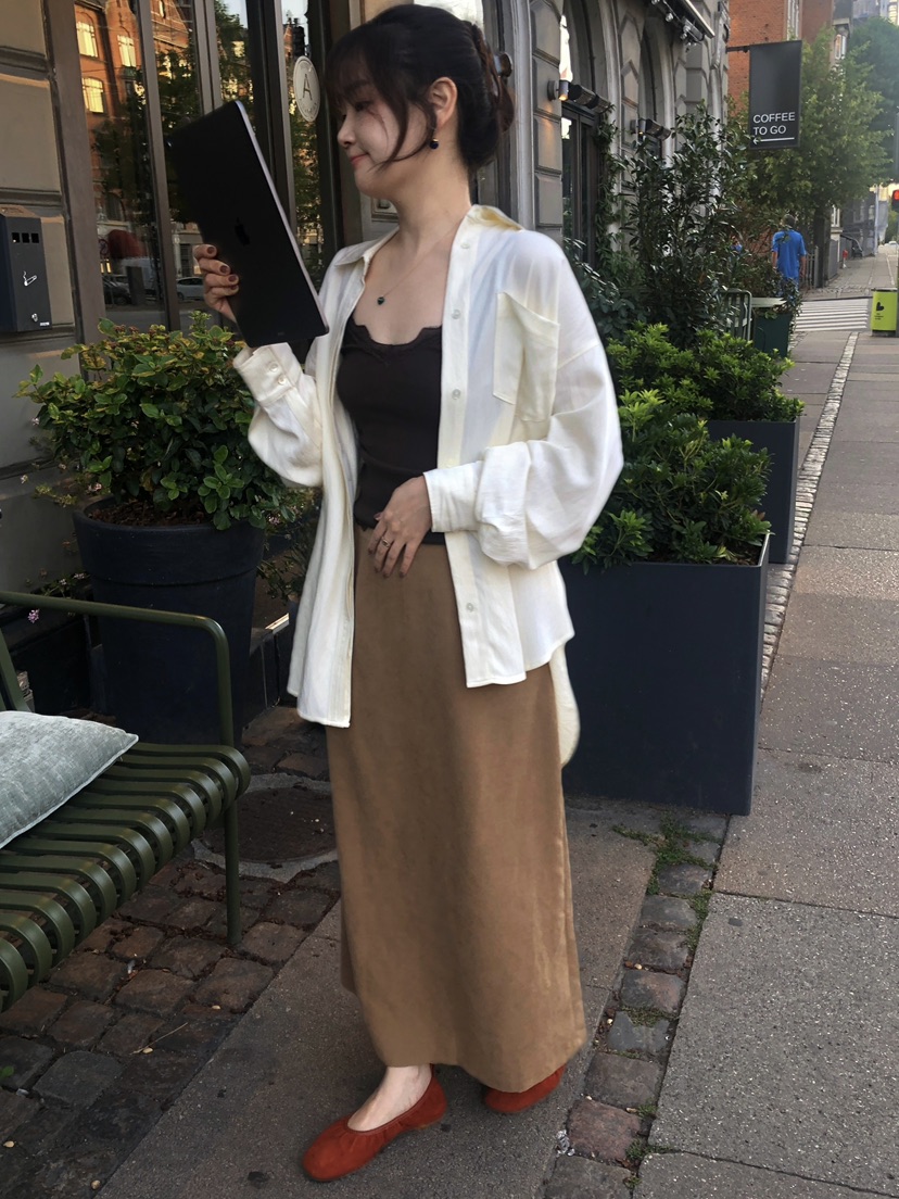 ERUME韓國直郵女士新品人氣時尚休閑推薦真品熱賣長裙ERUME長裙