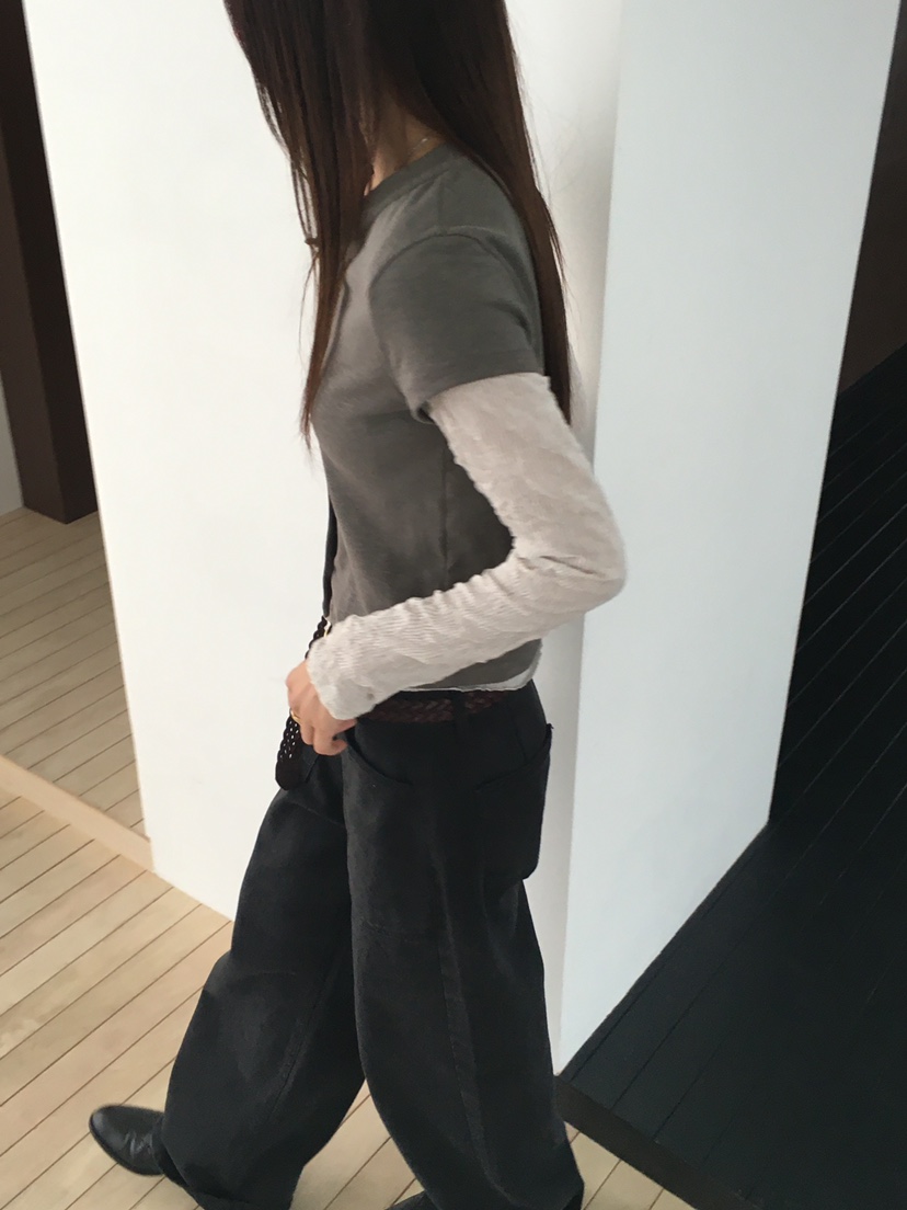 MINIMUZE韓國直郵女裝新品真品人氣休閑時尚推薦長袖T恤雙層MINIMUZE長袖T恤