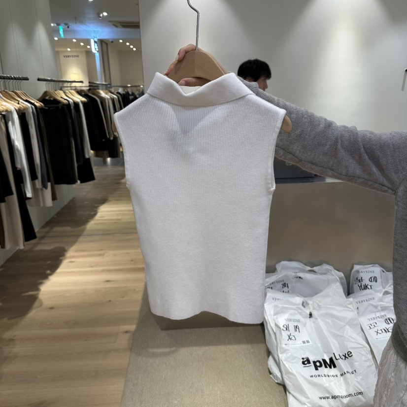 VERVEINE韓國代購女裝新品時尚人氣真品吊帶背心無袖針織衫VERVEINE吊帶/背心