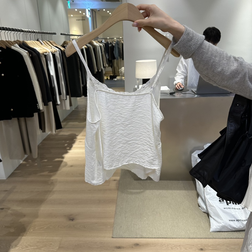 VERVEINE韓國代購女裝新品熱賣時尚推薦真品吊帶背心蕾絲VERVEINE吊帶/背心