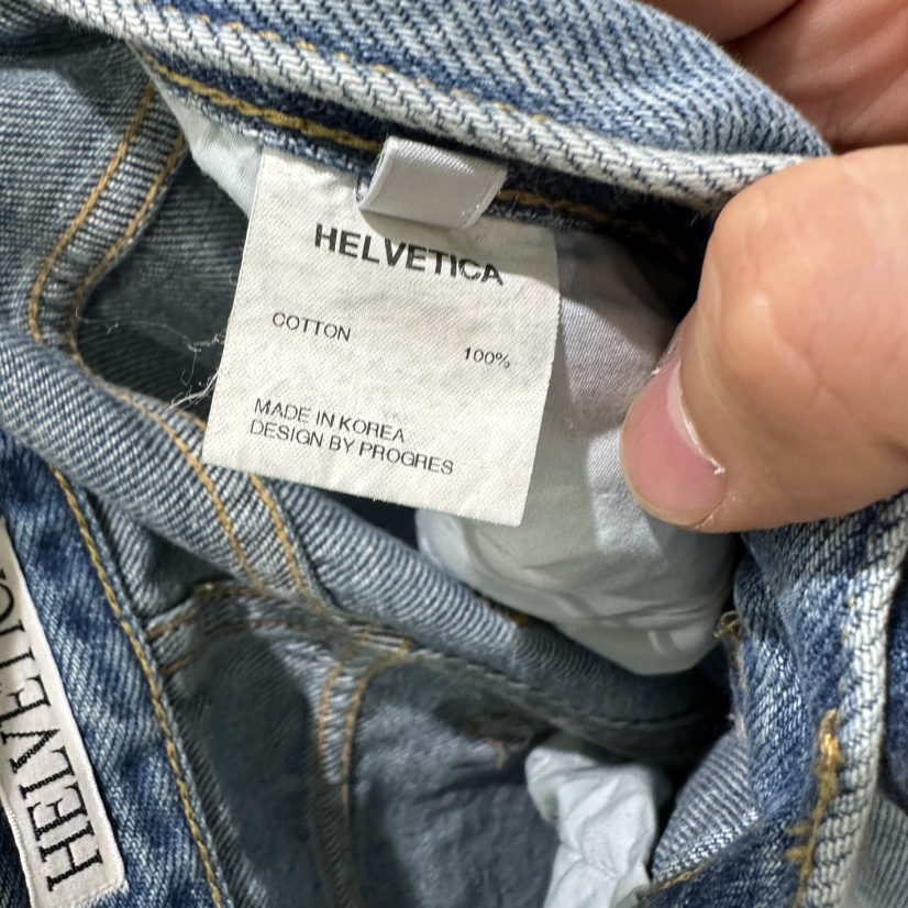 X東大門代購女裝新品人氣休閑推薦時尚真品熱賣牛仔褲HELVETICA牛仔褲
