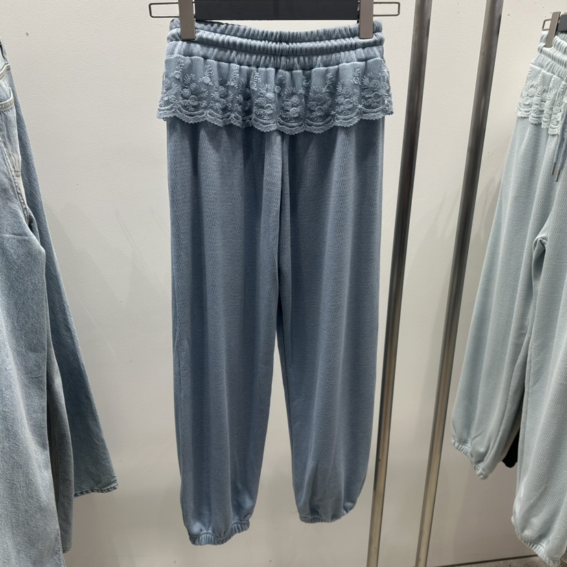 TARABY MOTION東大門代購女裝新品休閑休閑褲荷葉邊運動TARABY MOTION休閑褲