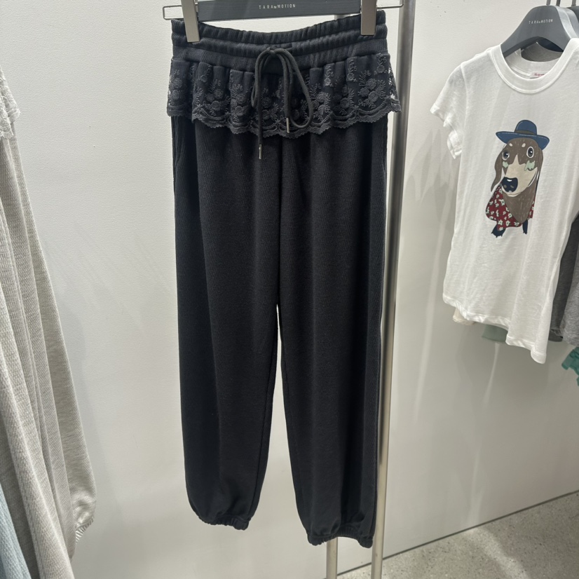TARABY MOTION東大門代購女裝新品休閑休閑褲荷葉邊運動TARABY MOTION休閑褲圖色4
