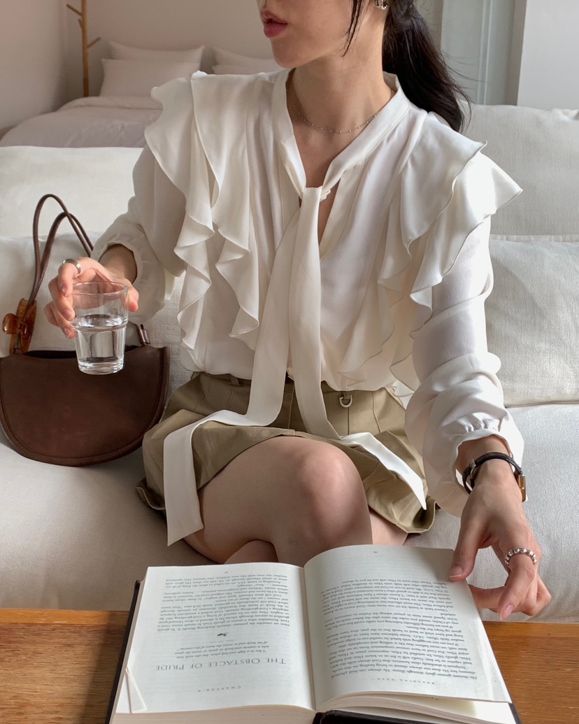 MONTER韓國直郵女裝新品推薦真品人氣熱賣時尚襯衫蕾絲衫MONTER襯衫/蕾絲衫