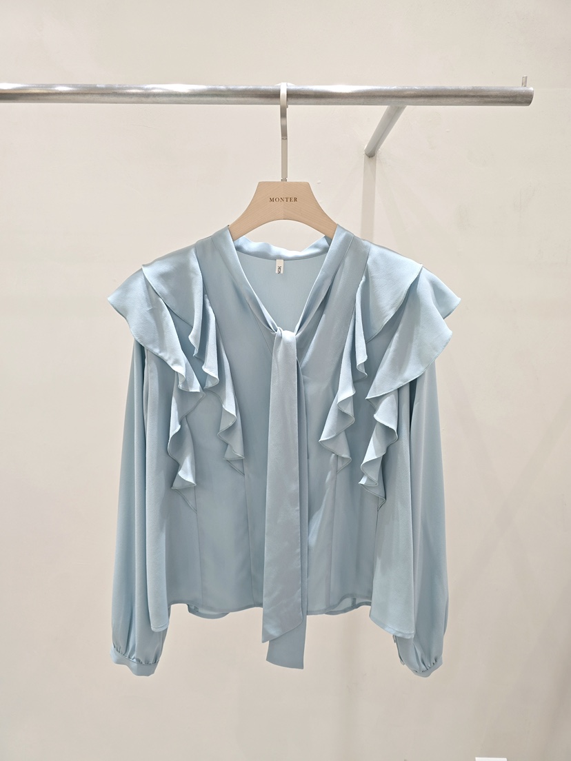 MONTER韓國直郵女裝新品推薦真品人氣熱賣時尚襯衫蕾絲衫MONTER襯衫/蕾絲衫圖色3