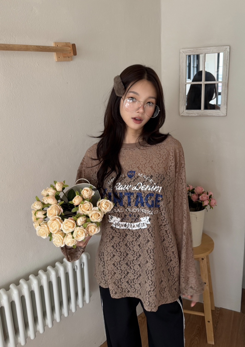 LOVABLE-L東大門直郵女裝新品熱賣時尚真品人氣休閑長袖T恤LOVABLE長袖T恤