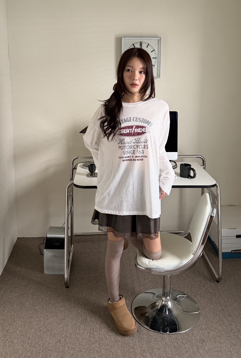 LOVABLE-L韓國代購女士新款休閑熱賣人氣時尚推薦長袖T恤LOVABLE長袖T恤