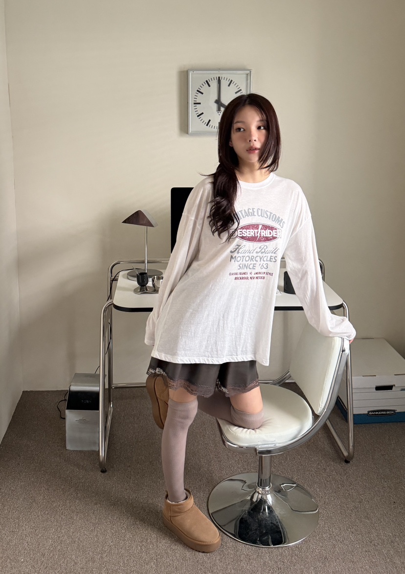 LOVABLE-L韓國代購女士新款休閑熱賣人氣時尚推薦長袖T恤LOVABLE長袖T恤