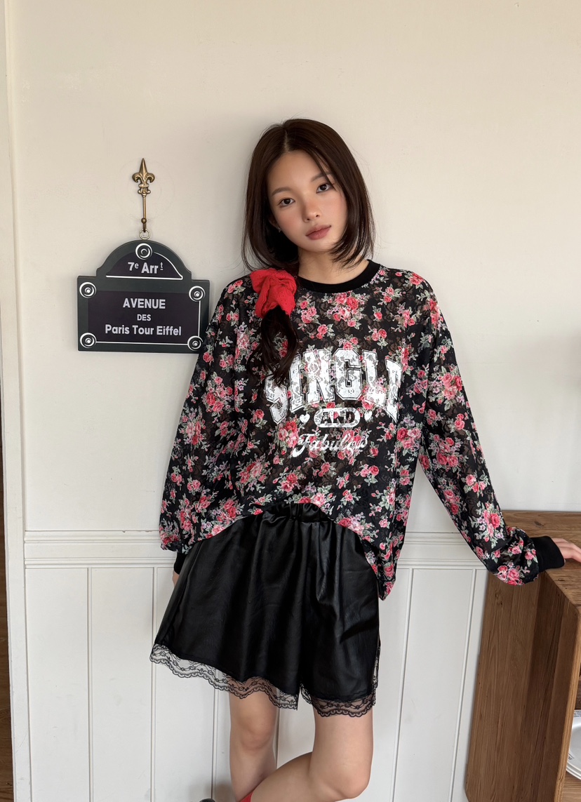 LOVABLE-L東大門代購女士新款推薦休閑熱賣時尚人氣長袖T恤LOVABLE長袖T恤