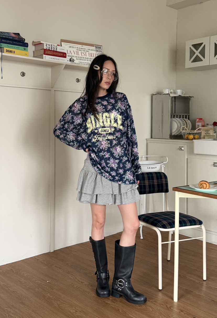 LOVABLE-L東大門代購女士新款推薦休閑熱賣時尚人氣長袖T恤LOVABLE長袖T恤