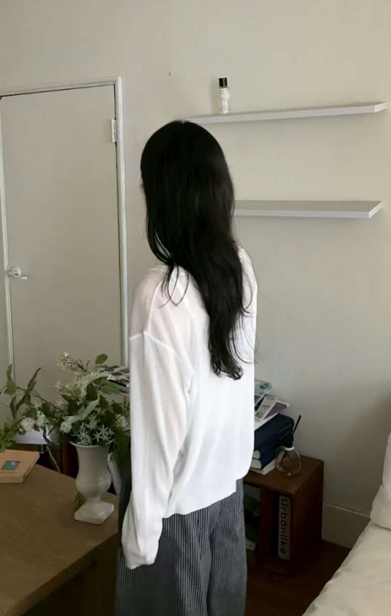 LOVINE韓國直郵女裝新款休閑真品針織衫不含內搭V領深V開衫LOVINE針織衫
