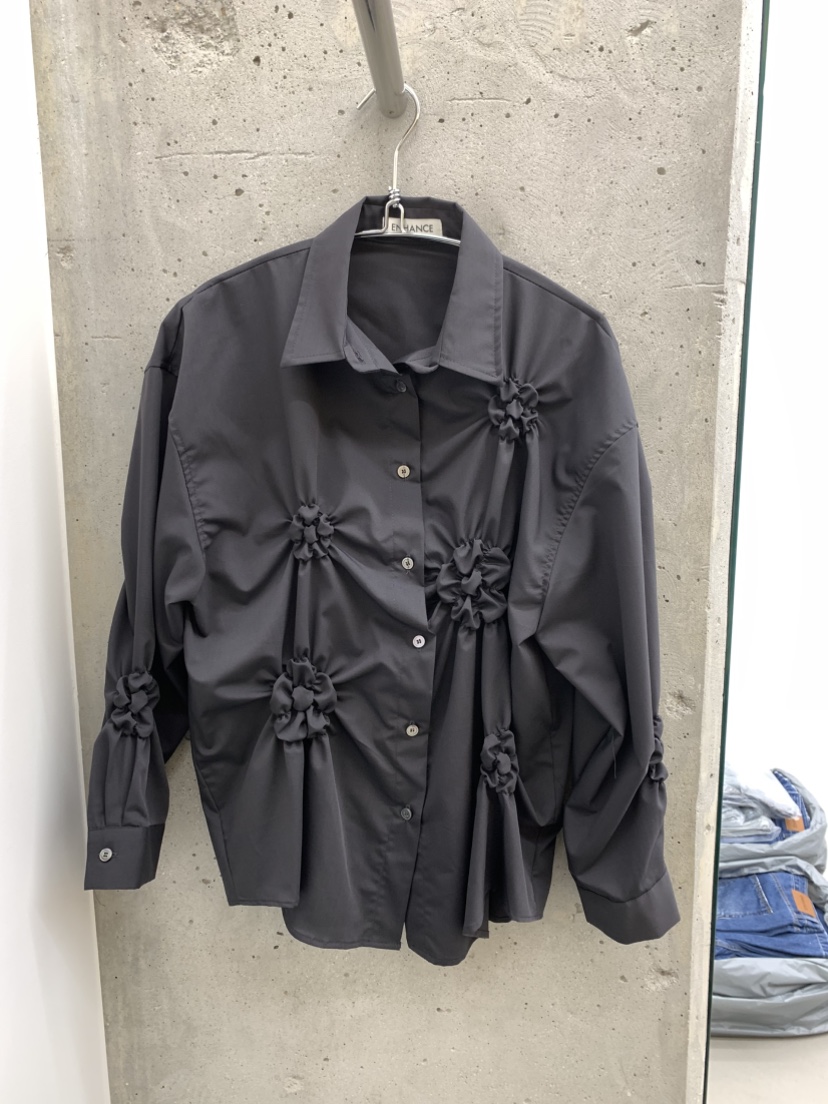 ENHANCE東大門實拍女士新款時尚真品休閑推薦襯衫蕾絲衫刺繡ENHANCE/HOPESMORE襯衫/蕾絲衫圖色2