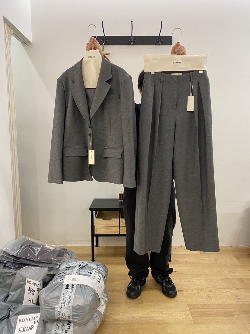 BOHEME韓國代購女士新品人氣休閑熱賣推薦真品時尚休閑褲BOHEME休閑褲