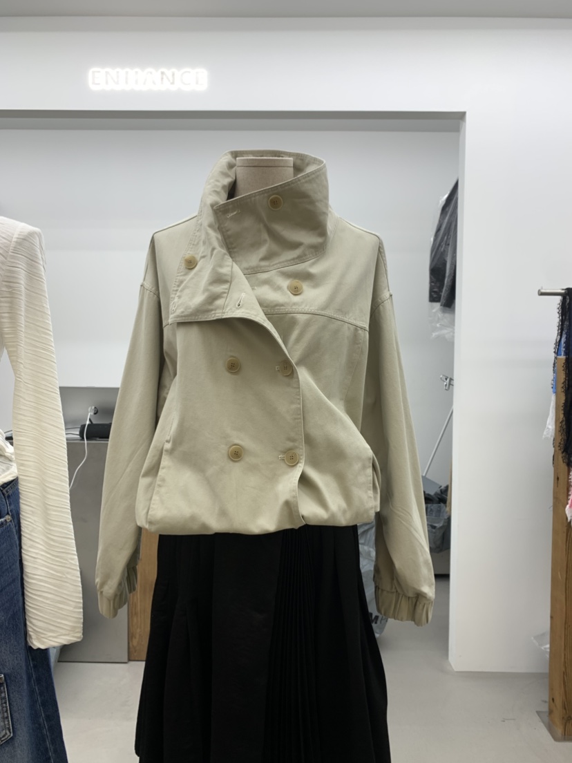 ENHANCE韓國直郵女裝新款真品推薦時尚人氣熱賣休閑夾克棉ENHANCE/HOPESMORE夾克圖色1