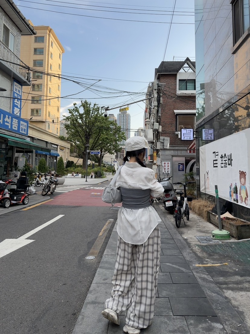 SEOUL PALETTE-Q東大門直郵女士新款推薦吊帶背心華夫格SEOUL PALETTE-Q吊帶/背心