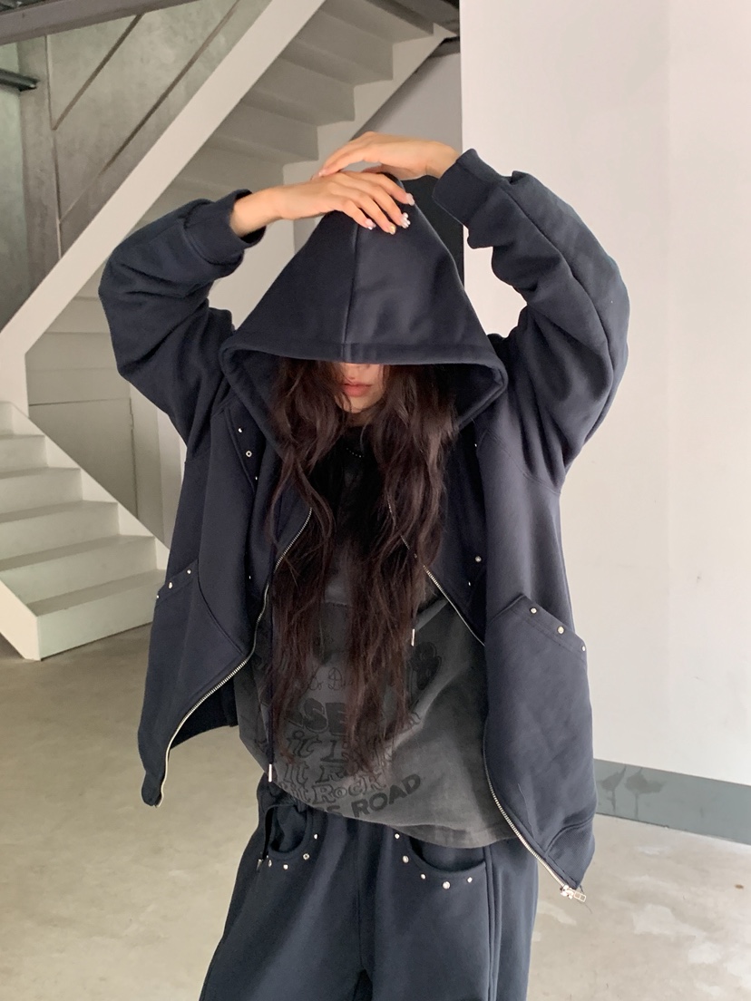 MURMUR東大門實拍女士新款時尚人氣推薦休閑熱賣衛衣連帽衫MURMUR衛衣