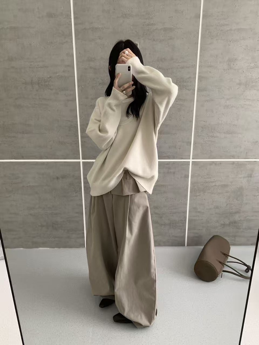 BONHEUR東大門實拍女士新款熱賣真品人氣推薦時尚針織衫U領BONHEUR針織衫