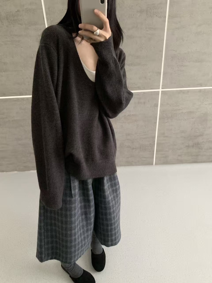 BONHEUR東大門實拍女士新款熱賣真品人氣推薦時尚針織衫U領BONHEUR針織衫