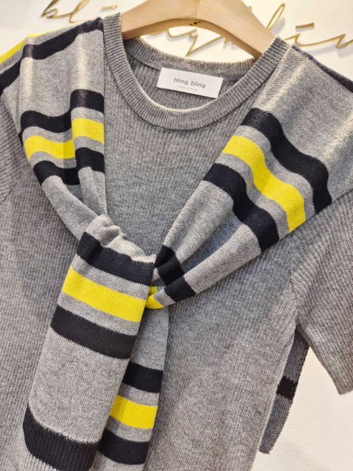 BLING BLING-S/RICO韓國代購女裝新品真品休閑針織衫圍巾BLING BLING-S/RICO針織衫