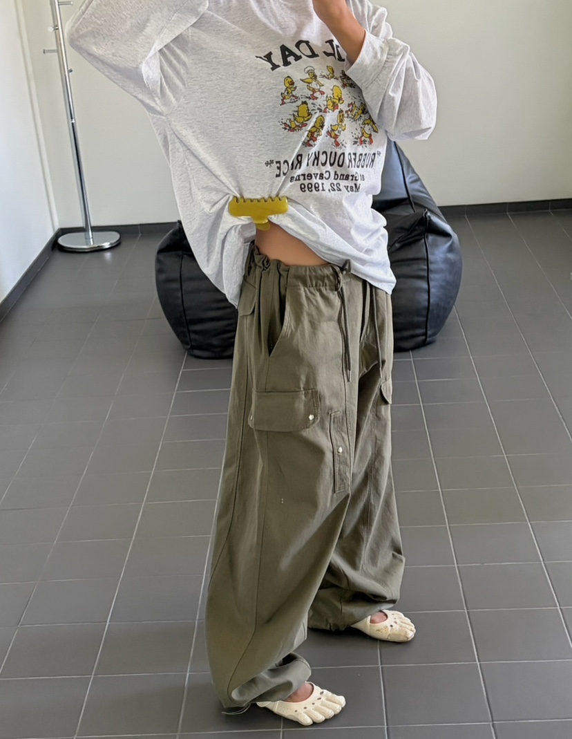 BYRING東大門實拍女士新品人氣熱賣休閑推薦時尚長袖T恤鴨BYRING長袖T恤