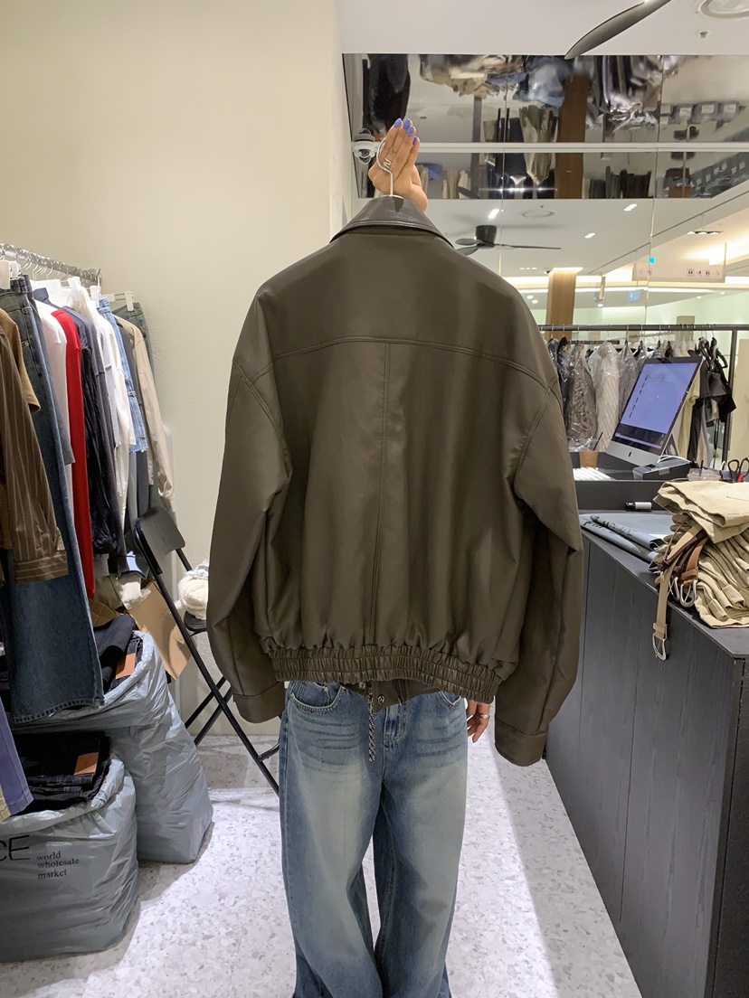CEDARWOOD韓國直郵女裝新款推薦時尚休閑熱賣人氣夾克羊皮CEDARWOOD夾克