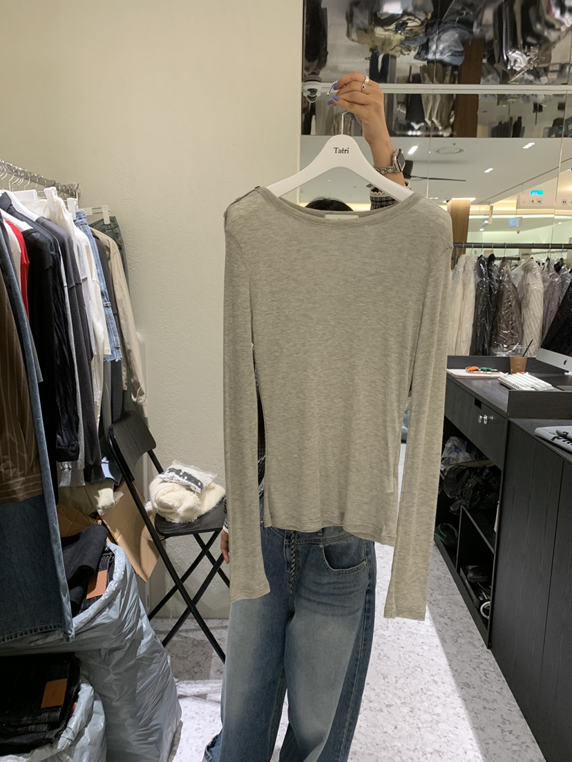 CEDARWOOD韓國直郵女裝新款時尚真品熱賣休閑推薦長袖T恤CEDARWOOD長袖T恤圖色2