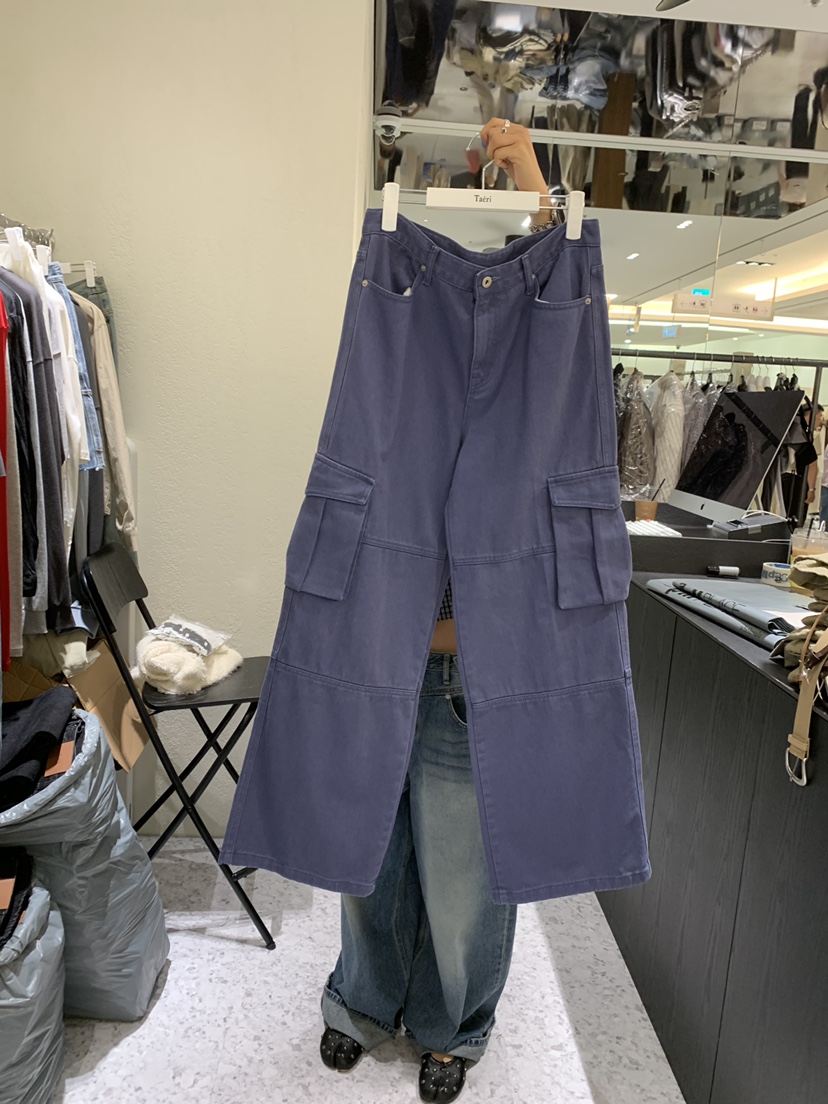 CEDARWOOD東大門代購女士新款人氣熱賣休閑時尚休閑褲口袋CEDARWOOD休閑褲圖色3