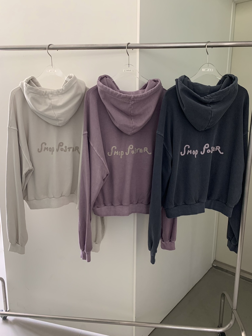 SHOP POSTER東大門代購女士新品休閑推薦衛衣拉鏈連帽衫SHOP POSTER衛衣