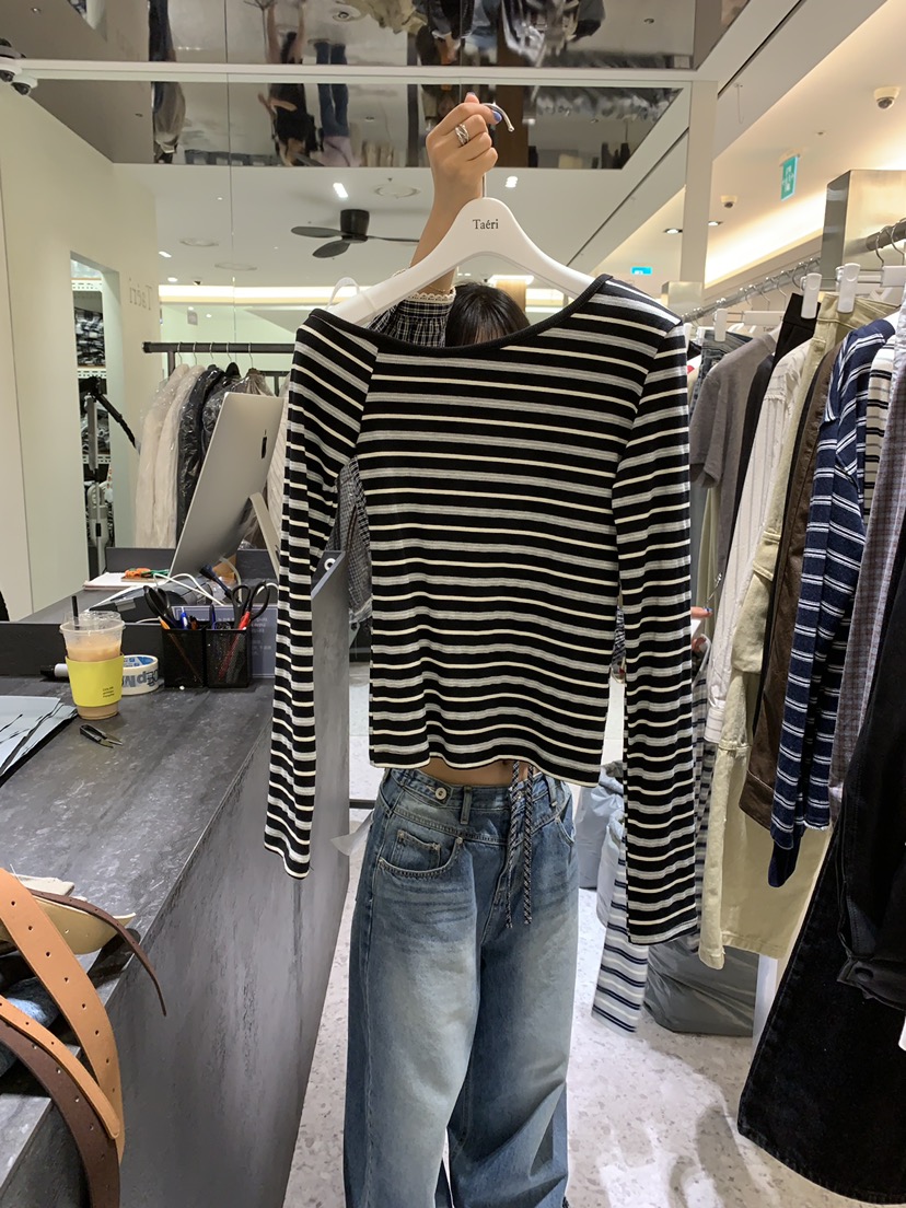CEDARWOOD東大門直郵女士新款休閑推薦真品人氣時尚長袖T恤CEDARWOOD長袖T恤圖色2