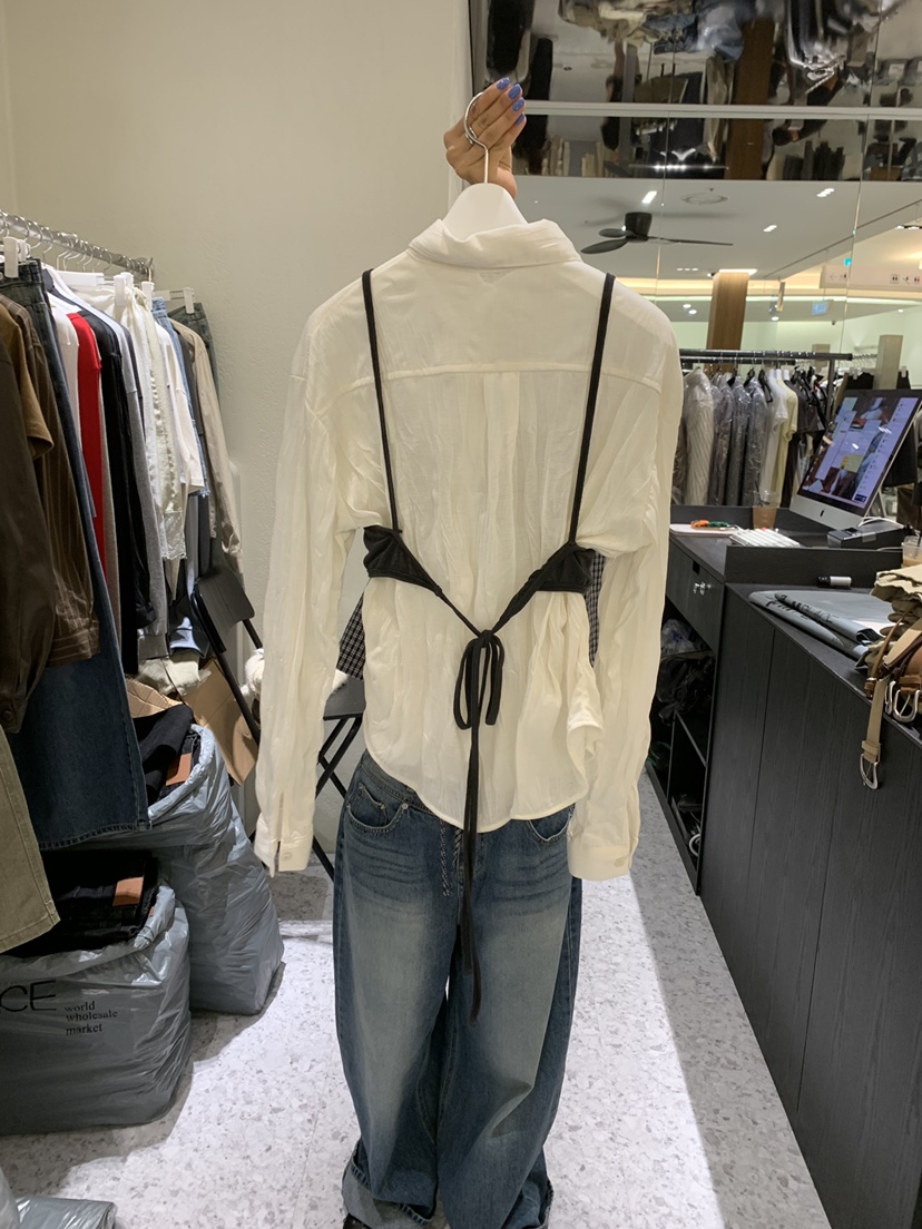 CEDARWOOD韓國代購女裝新品人氣推薦吊帶背心不含內搭天絲CEDARWOOD吊帶/背心