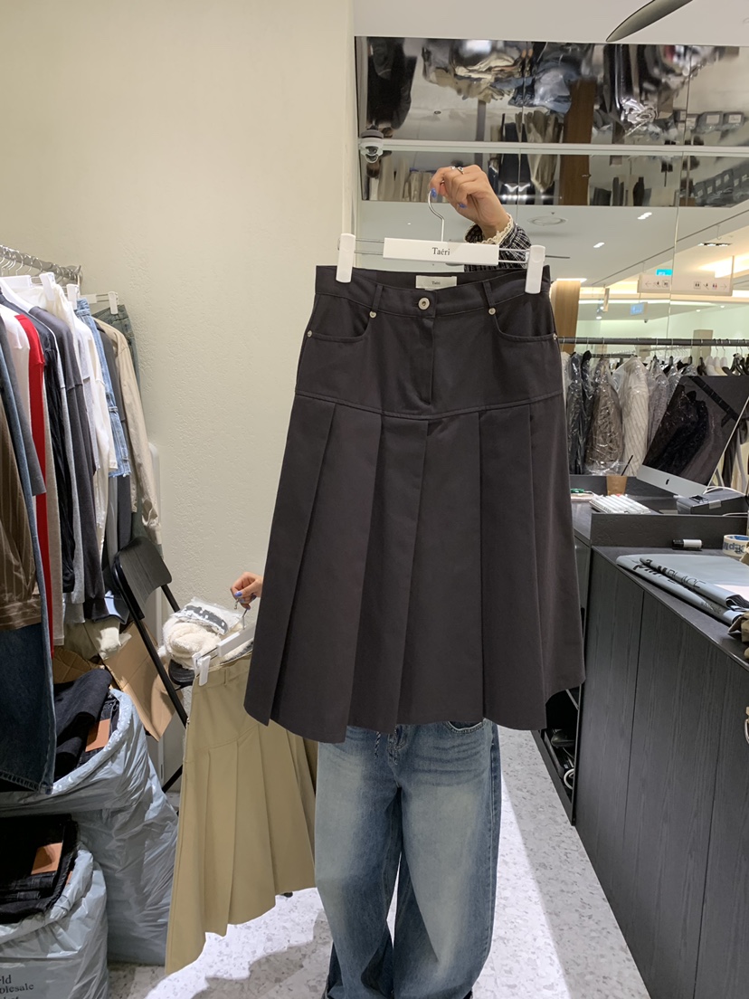 CEDARWOOD東大門直郵女裝新款休閑人氣半身裙中短裙不含腰包CEDARWOOD半身裙/中短裙圖色2