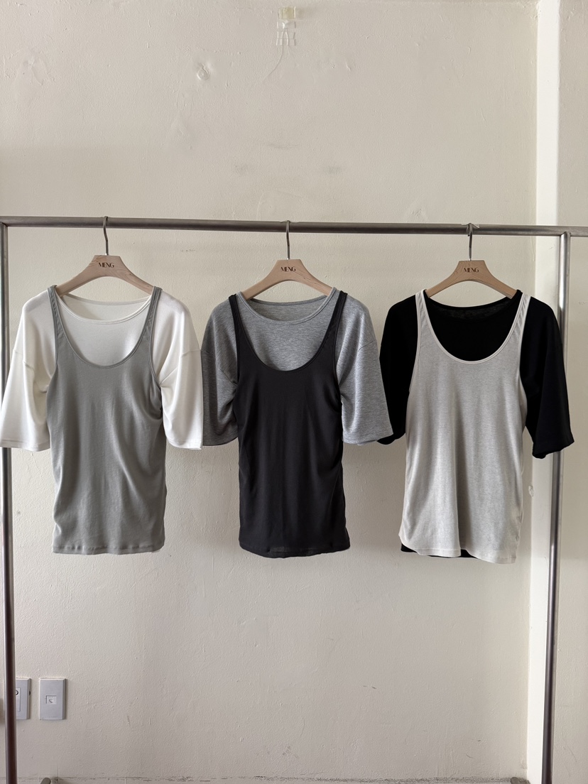 MING韓國代購女士新款真品推薦熱賣人氣吊帶背心無袖鏤空MING吊帶/背心