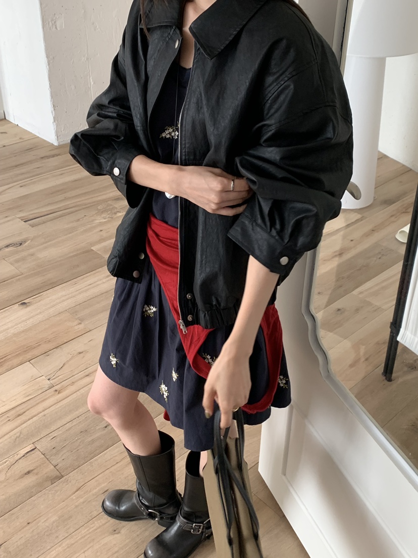 RIVER RAIN韓國代購女士新款真品熱賣時尚休閑人氣夾克皮革RIVER RAIN夾克