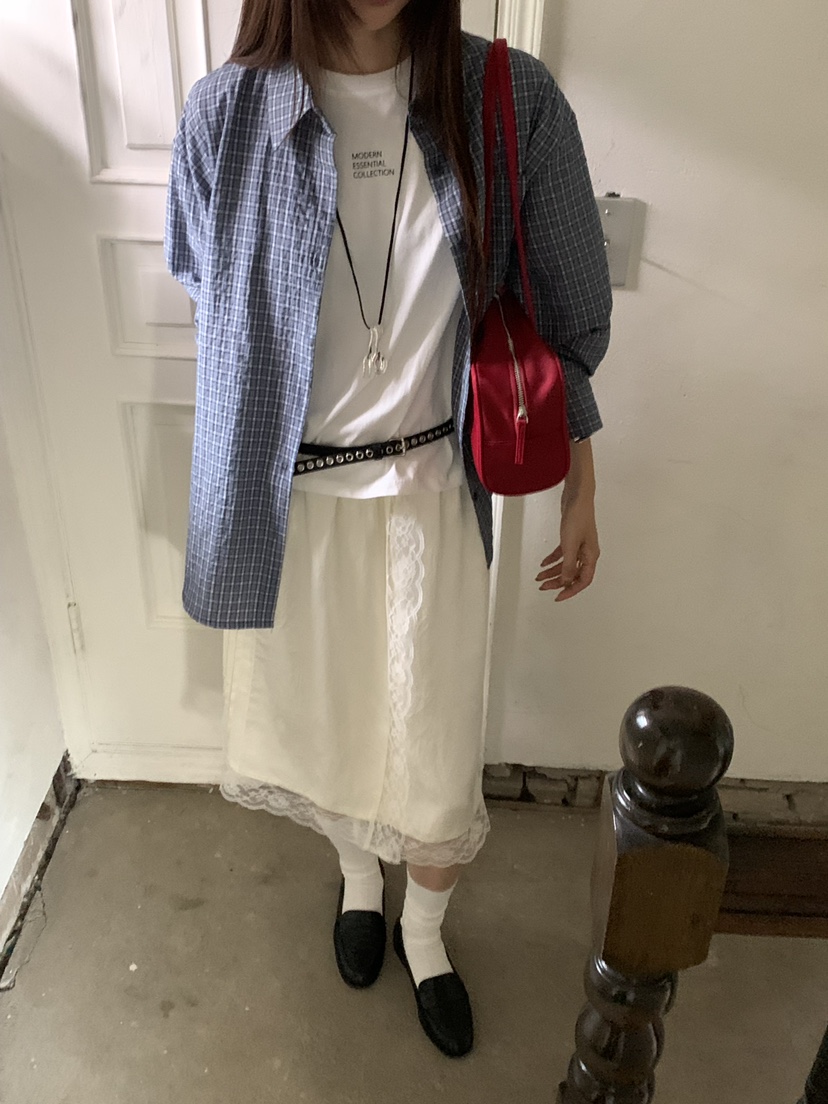RIVER RAIN韓國直郵女士新款真品休閑推薦人氣襯衫蕾絲衫RIVER RAIN襯衫/蕾絲衫