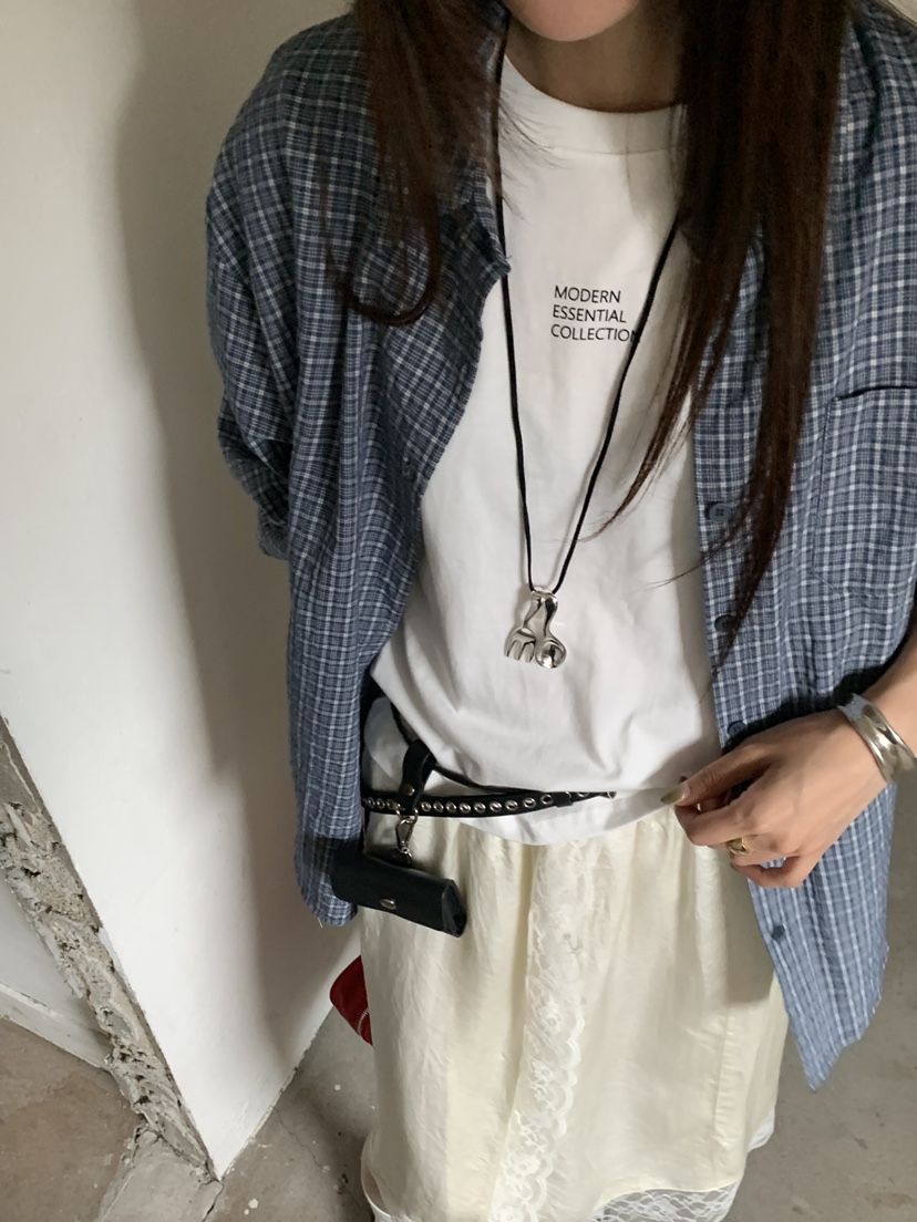 RIVER RAIN韓國直郵女士新款真品休閑推薦人氣襯衫蕾絲衫RIVER RAIN襯衫/蕾絲衫