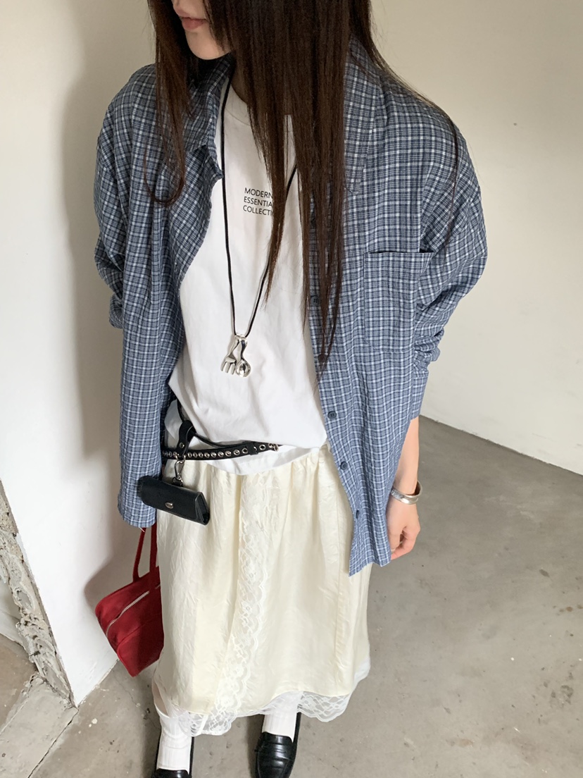 RIVER RAIN韓國直郵女士新款真品休閑推薦人氣襯衫蕾絲衫RIVER RAIN襯衫/蕾絲衫