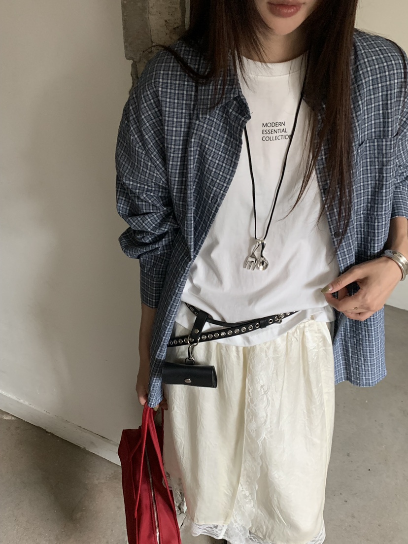 RIVER RAIN韓國直郵女士新款真品休閑推薦人氣襯衫蕾絲衫RIVER RAIN襯衫/蕾絲衫