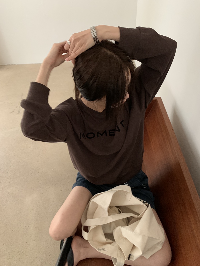 B_GARDER東大門實拍女裝新款時尚熱賣休閑人氣推薦長袖T恤B.GARDER長袖T恤