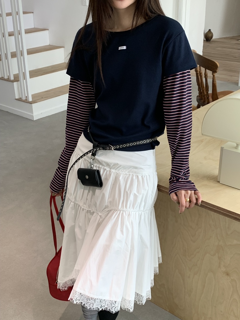 RIVER RAIN韓國代購女裝新款熱賣真品時尚推薦人氣長袖T恤RIVER RAIN長袖T恤