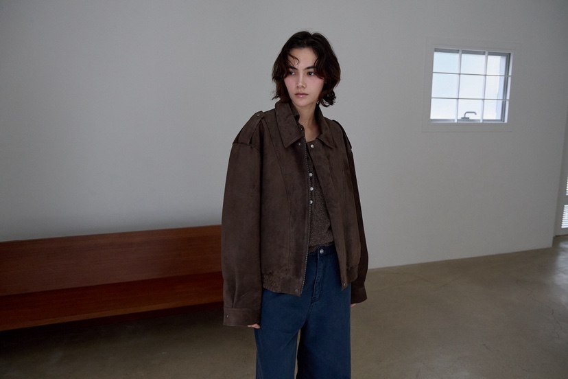 B_GARDER韓國直郵女裝新款熱賣休閑時尚人氣推薦夾克絨面革B.GARDER夾克