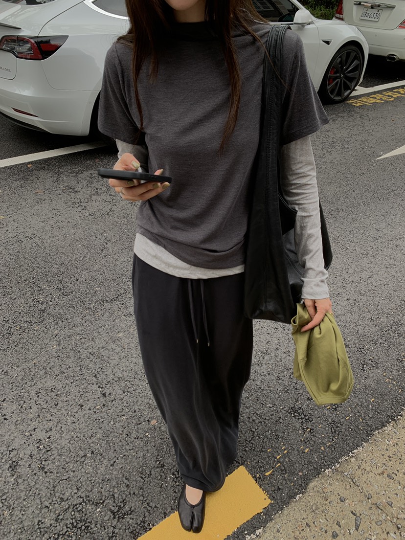 B_GARDER韓國代購女裝新款熱賣推薦真品人氣休閑T恤不含內搭B.GARDERT恤圖色1墨色