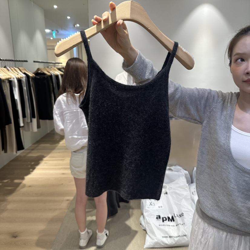 VERVEINE韓國代購女士新品人氣推薦時尚真品吊帶背心無袖VERVEINE吊帶/背心