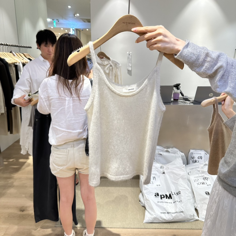 VERVEINE韓國代購女士新品人氣推薦時尚真品吊帶背心無袖VERVEINE吊帶/背心圖色1