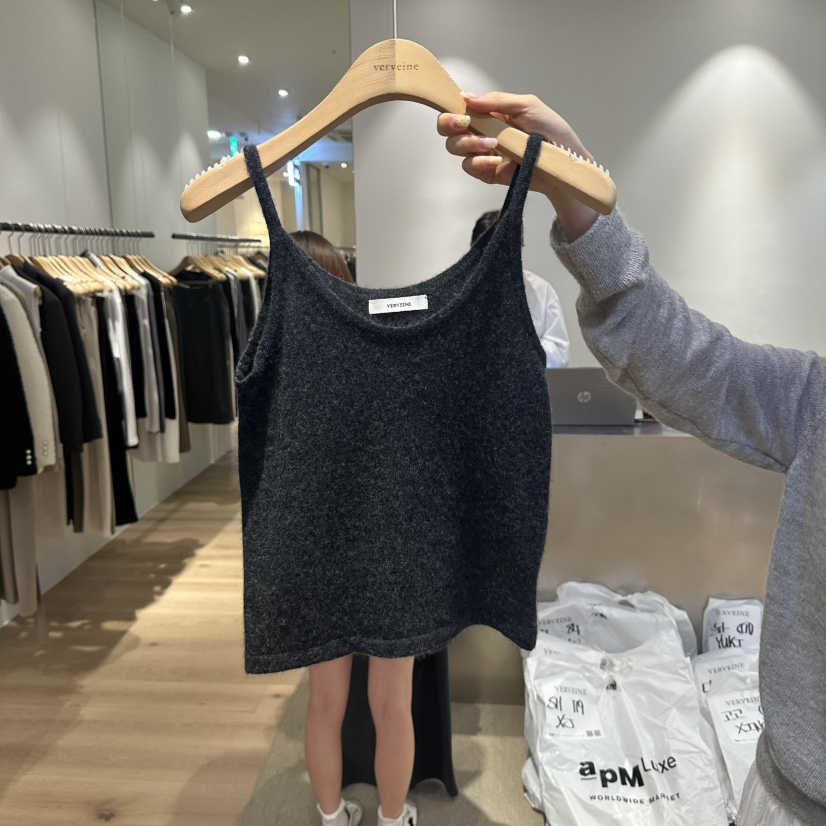 VERVEINE韓國代購女士新品人氣推薦時尚真品吊帶背心無袖VERVEINE吊帶/背心圖色3