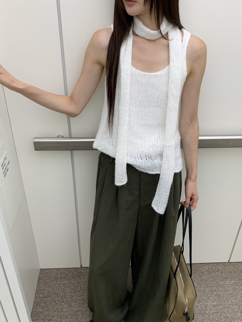 RIVER RAIN韓國代購女裝新款推薦真品熱賣吊帶背心含圍巾RIVER RAIN吊帶/背心