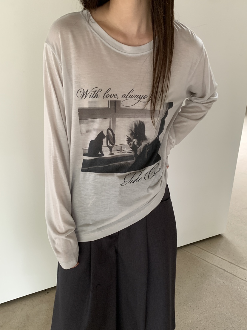B_GARDER東大門實拍女裝新品休閑時尚推薦真品熱賣長袖T恤B.GARDER長袖T恤