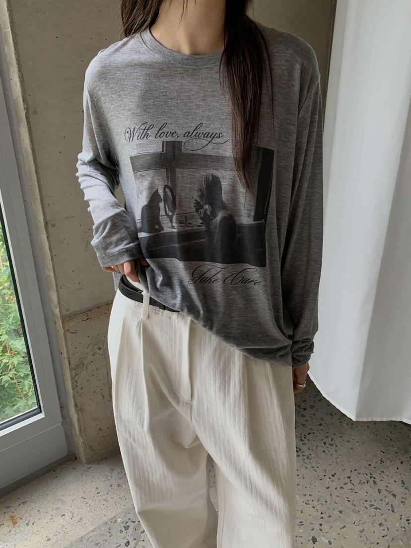 B_GARDER東大門實拍女裝新品休閑時尚推薦真品熱賣長袖T恤B.GARDER長袖T恤圖色2
